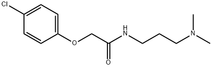 2-(p-Chlorophenoxy)-N-[3-(dimethylamino)propyl]acetamide 结构式