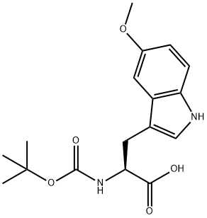 BOC-5-甲氧基-L-色氨酸 结构式