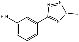 3-(2-甲基-2H-四唑-5-基)苯胺 结构式