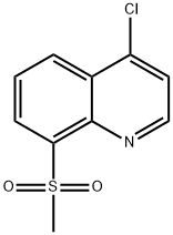 4-氯-8-(甲磺酰基)喹啉 结构式