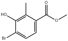 4-Bromo-3-hydroxy-2-methyl-benzoic acid methyl ester 结构式