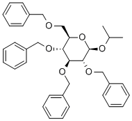 2,3,4,6-四-O-苄基-Β-D-异丙基吡喃葡萄糖苷 结构式