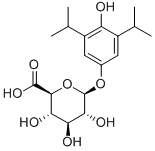 4-Hydroxy Propofol 4-O-b-D-Glucuronide 结构式