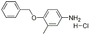 4-(苄氧基)-3-甲基苯胺盐酸盐 结构式