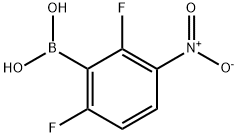 2,6-DIFLUORO-3-NITROPHENYLBORONIC ACID 结构式