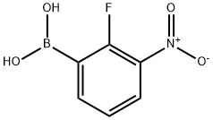 2-氟-3-硝基苯硼酸 结构式