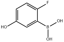 2-氟-5-羟基苯硼酸 结构式
