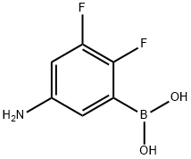 5-AMINO-2,3-DIFLUOROPHENYLBORONIC ACID 结构式