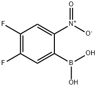 4,5-DIFLUORO-2-NITROPHENYLBORONIC ACID 结构式