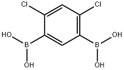 4,6-DICHLORO-1,3-PHENYLENEDIBORONIC ACID 结构式