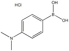 4-(DiMethylaMino)phenylboronic acid,HCl 结构式