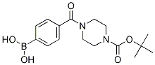 4-(4-BOC-PIPERAZINE-1-CARBONYL)PHENYLBORONIC ACID 结构式