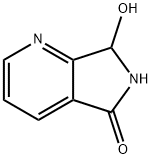 7-羟基-6,7-二氢-5H-吡咯并[3,4-B]吡啶-5-酮 结构式