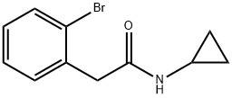 2-(2-BROMOPHENYL)-N-CYCLOPROPYLACETAMIDE 结构式