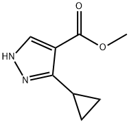 METHYL 5-CYCLOPROPYLPYRAZOLE-4-CARBOXYLATE 结构式