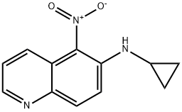 6-(CYCLOPROPYLAMINO)-5-NITROQUINOLINE 结构式
