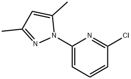 2-CHLORO-6-(3,5-DIMETHYLPYRAZOL-1-YL)PYRIDINE 结构式