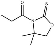 4,4-二甲基-3-丙酰基噁唑烷-2-硫酮 结构式