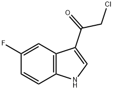 2-氯-1-(5-氟-1H-吲哚-3-基)乙基-1-酮 结构式