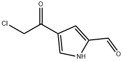 4-(2-氯乙酰基)-1H-吡咯-2-甲醛 结构式