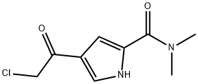 1H-Pyrrole-2-carboxamide, 4-(chloroacetyl)-N,N-dimethyl- (9CI) 结构式