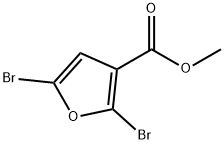 METHYL 2,5-DIBROMOFURAN-3-CARBOXYLATE 结构式
