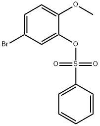 5-BROMO-2-METHOXYPHENYL BENZENESULFONATE 结构式