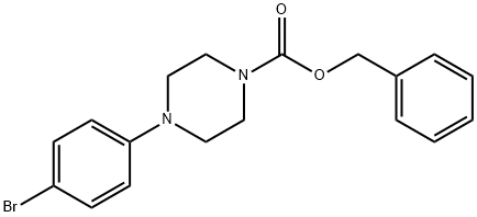 BENZYL 4-(4-BROMOPHENYL)PIPERAZINE-1-CARBOXYLATE 结构式