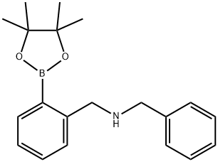 2-(N-BENZYLAMINOMETHYL)PHENYLBORONIC ACID 结构式