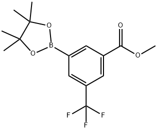 3-(METHOXYCARBONYL)-5-TRIFLUOROMETHYLPHENYLBORONIC ACID, PINACOL ESTER 结构式