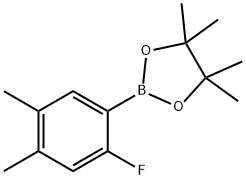 2-FLUORO-4,5-DIMETHYLPHENYLBORONIC ACID, PINACOL ESTER 结构式