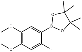 2-FLUORO-4,5-DIMETHOXYPHENYLBORONIC ACID, PINACOL ESTER 结构式