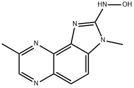 N-(3,8-二甲基-3H-咪唑并[4,5-F]喹喔啉-2-基)羟胺 结构式