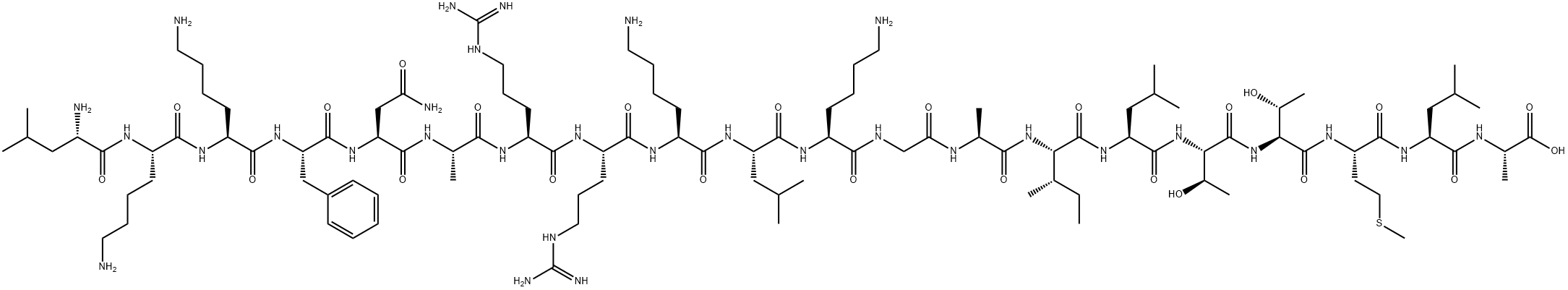 CALMODULIN-DEPENDENT PROTEIN KINASE II (290-309) 结构式