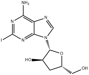 2-iodo-3'-deoxyadenosine 结构式