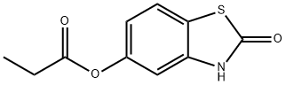 2(3H)-Benzothiazolone,5-(1-oxopropoxy)-(9CI) 结构式