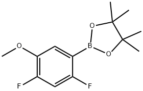 2,4-DIFLUORO-5-METHOXYPHENYLBORONIC ACID, PINACOL ESTER 结构式