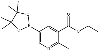 5-(ETHOXYCARBONYL)-6-METHYLPYRIDINE-3-BORONIC ACID, PINACOL ESTER 结构式