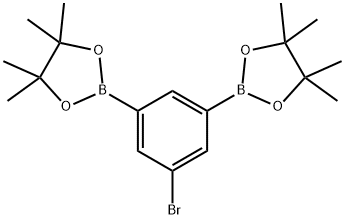 5-BROMO-1,3-PHENYLENEDIBORONIC ACID, PINACOL ESTER 结构式