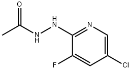2-(N-ACETYLHYDRAZINO)-5-CHLORO-3-FLUOROPYRIDINE 结构式