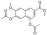 2-Naphthalenecarboxylic acid, 4,6-bis(acetyloxy)-7-Methoxy-, Methyl ester