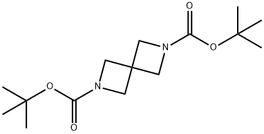 2,6-二氮杂螺[3.3]庚烷-2,6-二羧酸二叔丁酯 结构式