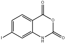 7-碘-2H-苯并[D][1,3]噁嗪-2,4(1H)-二酮 结构式