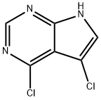 4,5-二氯-7H-吡咯并[2,3-D]嘧啶 结构式