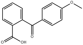 2-(4-甲氧基苯甲酰基)苯甲酸 结构式
