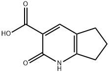 2-羟基-6,7-二氢-5H-环戊烷[B]吡啶-3-羧酸 结构式