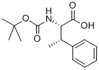 N-叔丁氧羰基-赤-Β-甲基苯丙氨酸 结构式