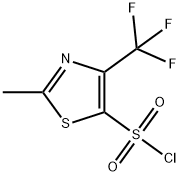 2-Methyl-4-(trifluoromethyl)-1,3-thiazole-5-sulfonyl chloride , 97% 结构式