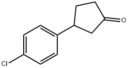 3-(4-CHLOROPHENYL)CYCLOPENTANONE 结构式