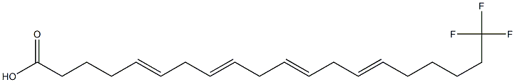 20-Trifluoroarachidonicacid 结构式